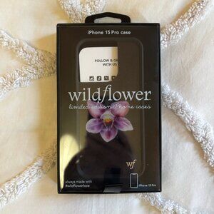 Wildflower Phone Case iPhone 15 Pro -- Brand New